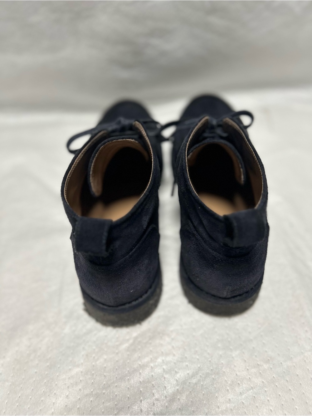 Men's Vince Navy Suede Chukka Boots - Picture 7 of 11